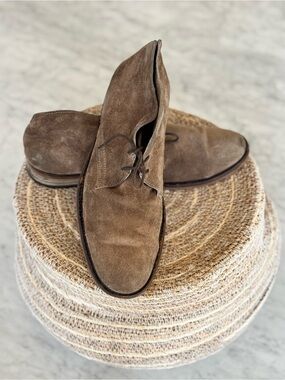 Banana Republic Taupe Brown Suede Chukka Desert Boots Men's Size 9